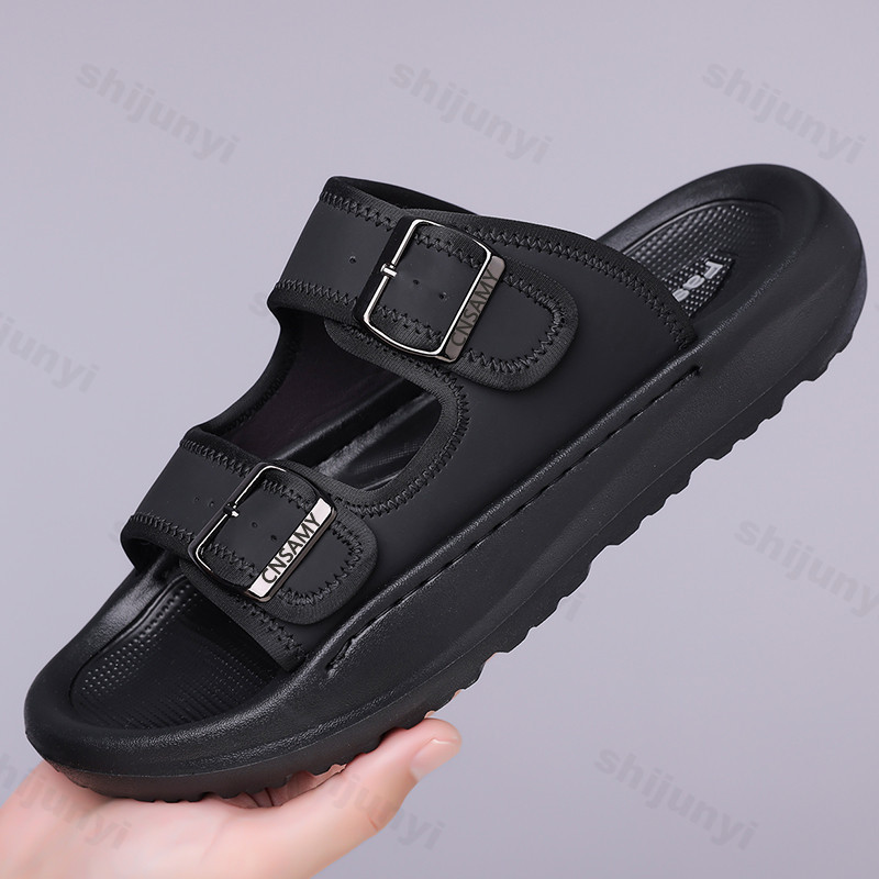 Men's Slippers 2025 Summer Bre - Men'S Accessories Leather 리뷰 및 가격