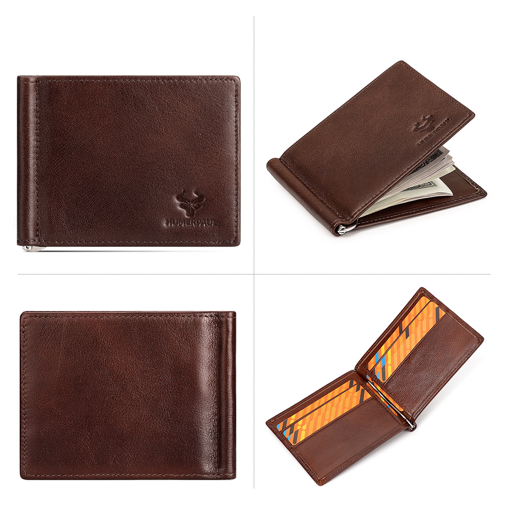 Genuine Leather Mens Slim Wall - Money Clip Slim 리뷰 및 가격