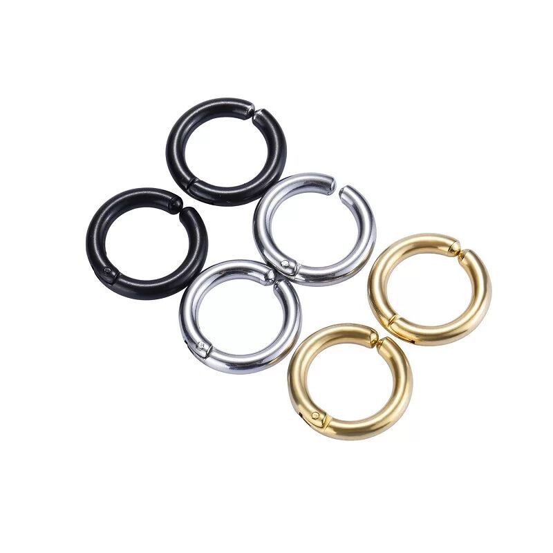 2/6Pcs Fake Huggie Hoop Earrin - Men Accessories Earrings 리뷰 및 가격