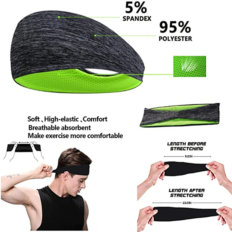3PCS Sweatband for Men Women E - Men'S Yoga Accessories 리뷰 및 가격