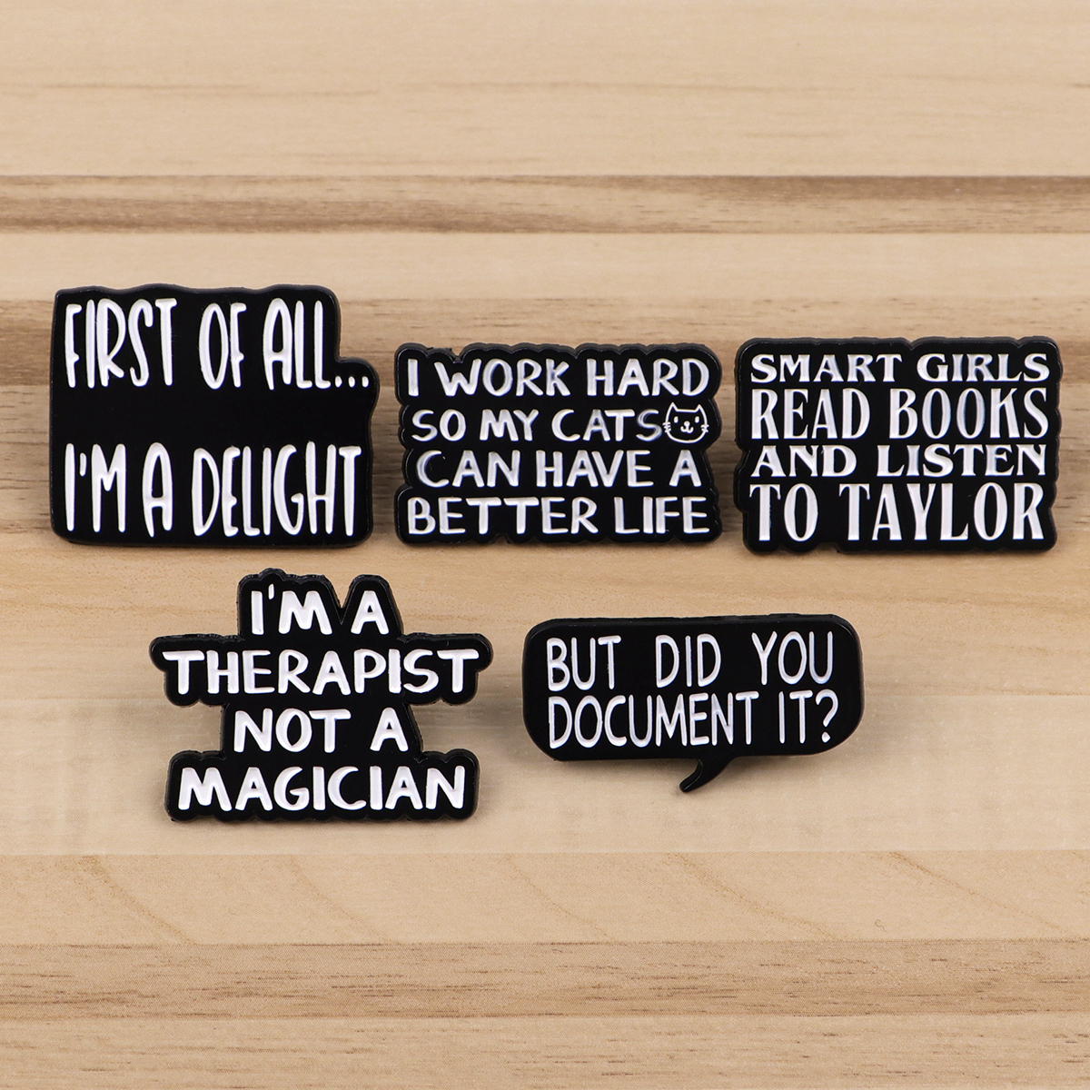 Satirical Quotes Enamel Pin Ba - Men'S Accessories Quotes 리뷰 및 가격