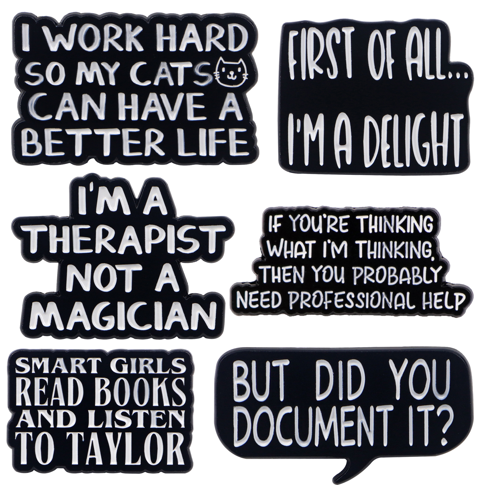 Satirical Quotes Enamel Pin Ba - Men'S Accessories Quotes 리뷰 및 가격