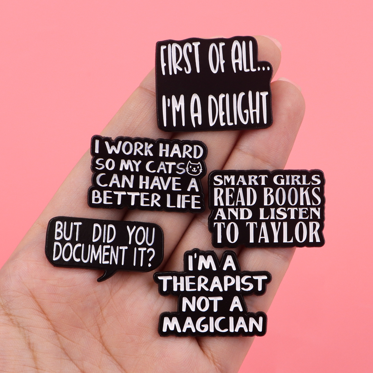 Satirical Quotes Enamel Pin Ba - Men'S Accessories Quotes 리뷰 및 가격
