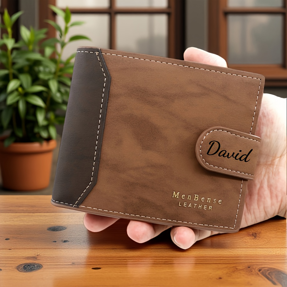 Custom Name Fashion Frosted Le - Bifold Leather Wallet 리뷰 및 가격