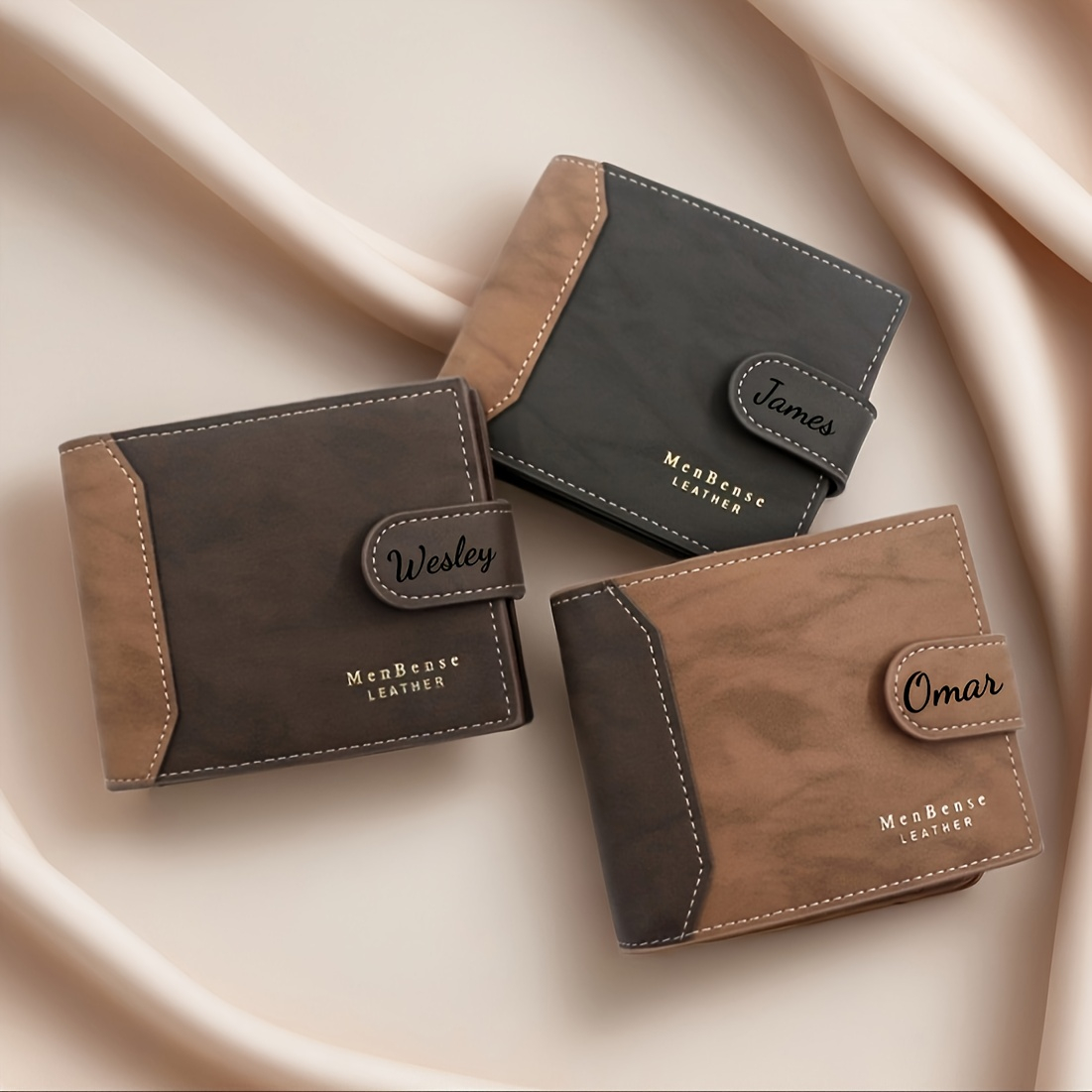 Custom Name Fashion Frosted Le - Bifold Leather Wallet 리뷰 및 가격