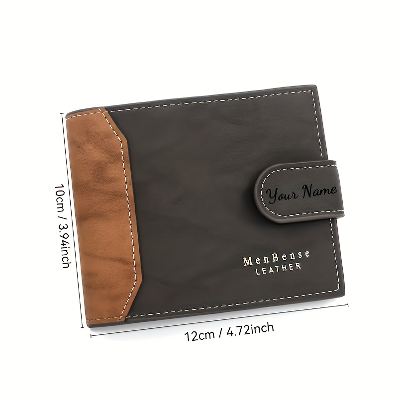 Custom Name Fashion Frosted Le - Bifold Leather Wallet 리뷰 및 가격