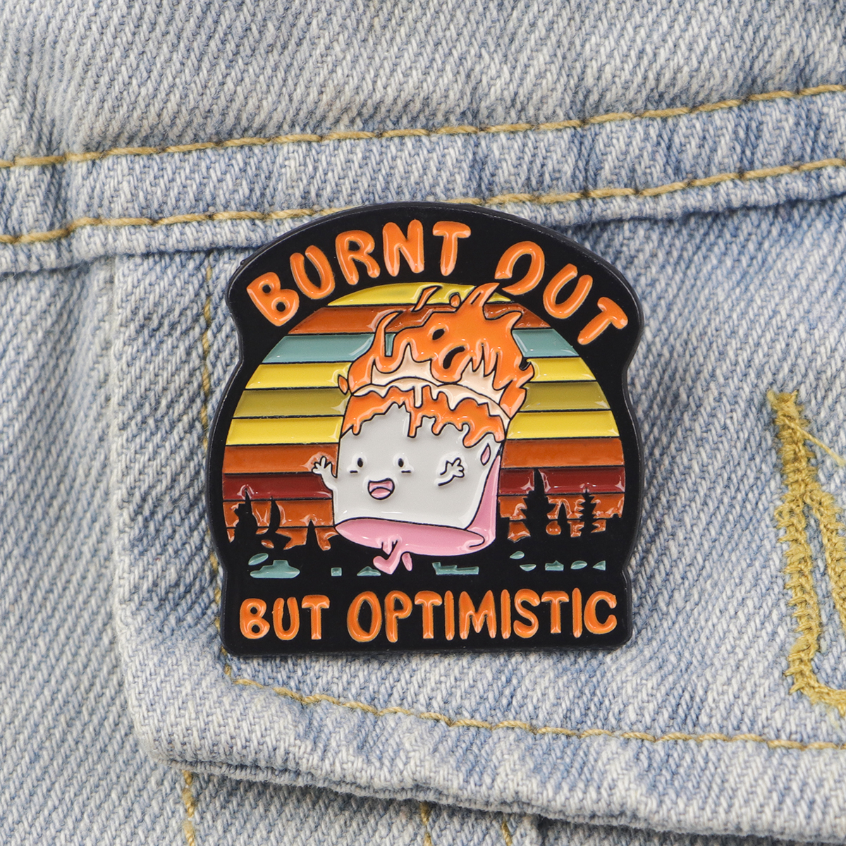 Fire Badges Enamel Pin Brooche - Men'S Accessories Quotes 리뷰 및 가격
