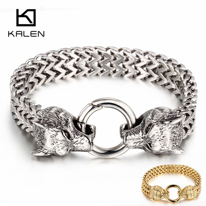 KALEN 19-23cm Rock Viking Wolf - Men Accessories Bd 리뷰 및 가격