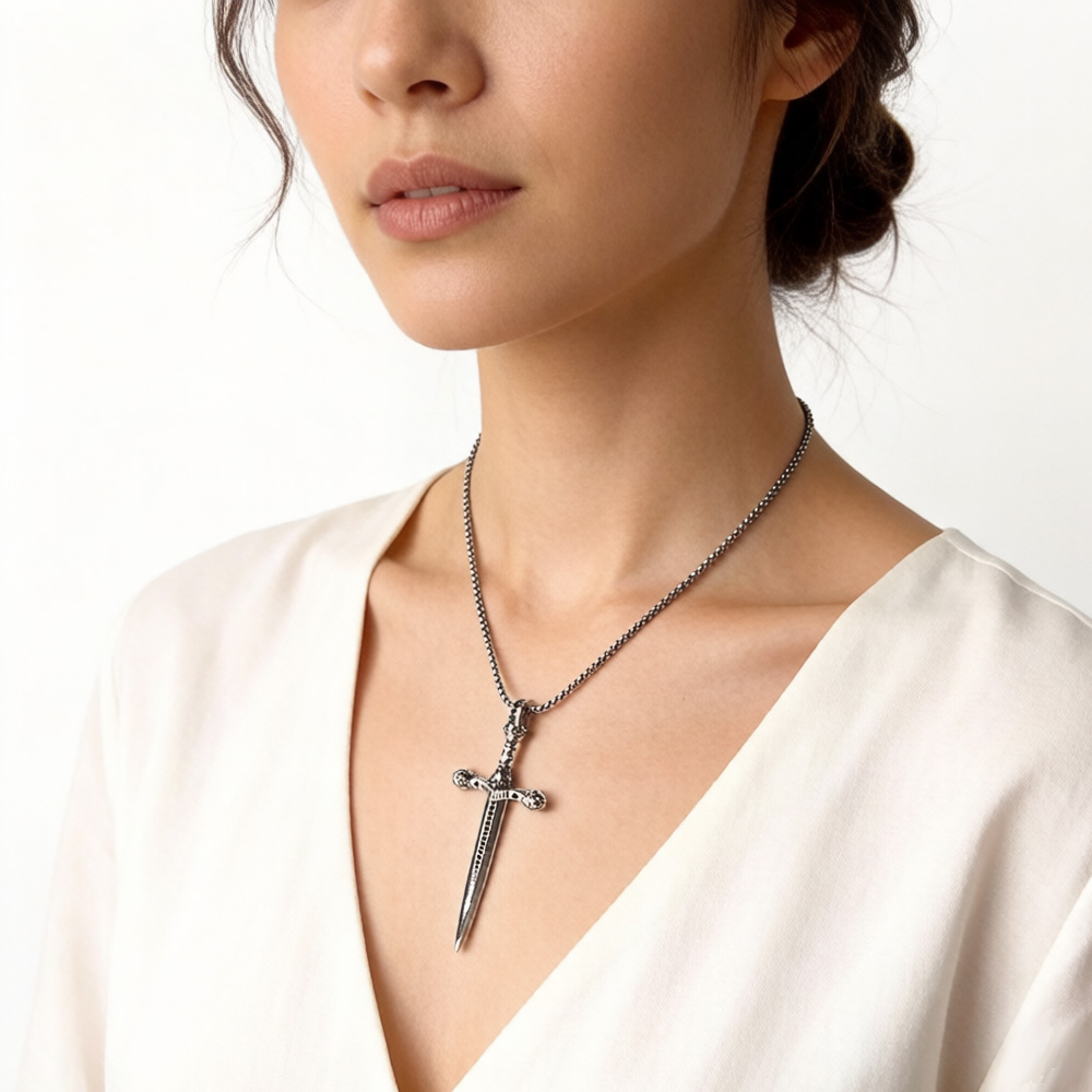 Pendant Skull Sword,Brand New  - Men'S Accessories Jewelry Brands 리뷰 및 가격