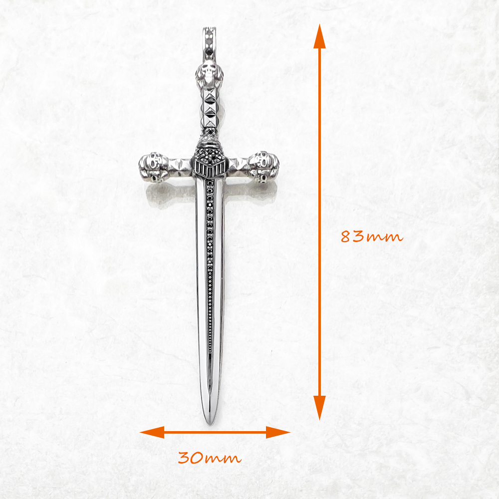 Pendant Skull Sword,Brand New  - Men'S Accessories Jewelry Brands 리뷰 및 가격