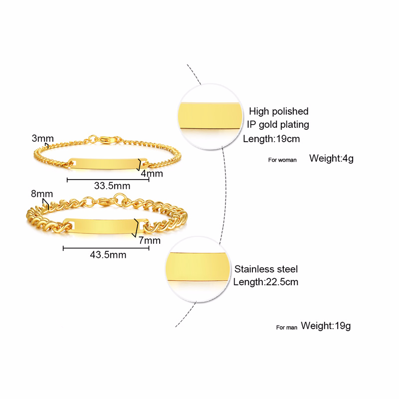 Plate Id Tag Bar Bracelet Cuba - Men Accessories All 리뷰 및 가격