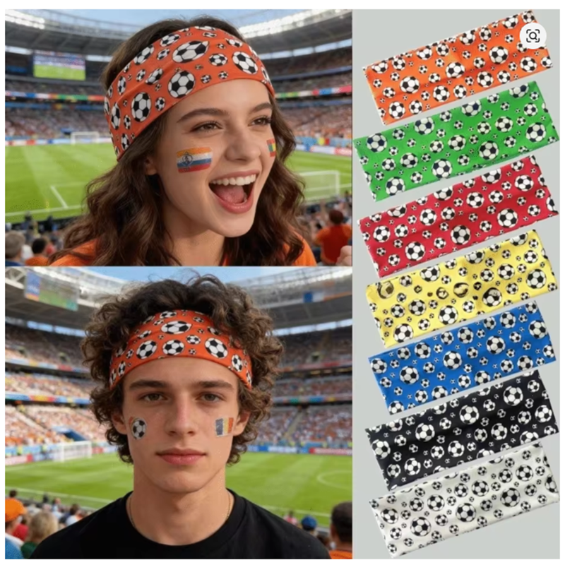 Soccer Print Sports Headband,  - Men'S Yoga Accessories 리뷰 및 가격