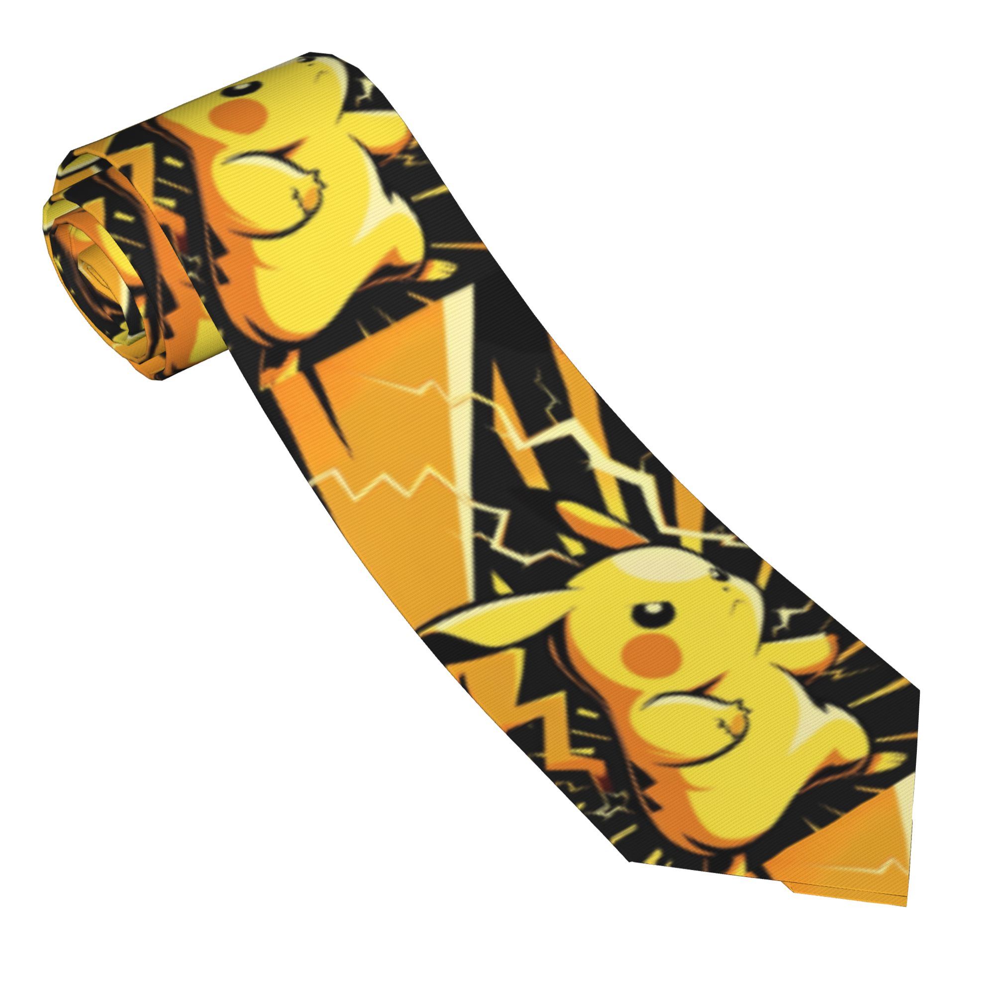 Cute Pikachu Neckties Men Slim - Men Accessories Wedding 리뷰 및 가격