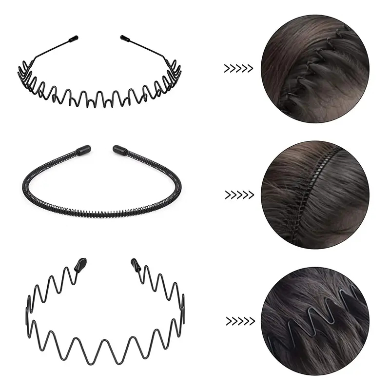 Unisex Metal Wavy Spring Hair  - Men Accessories Earrings 리뷰 및 가격