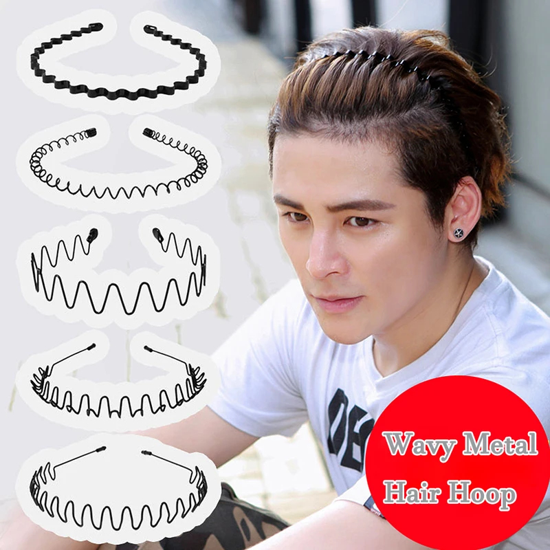 Unisex Metal Wavy Spring Hair  - Men Accessories Earrings 리뷰 및 가격