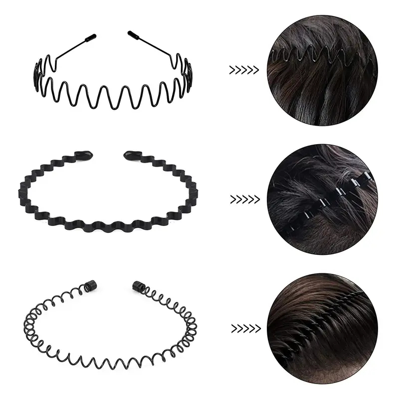 Unisex Metal Wavy Spring Hair  - Men Accessories Earrings 리뷰 및 가격