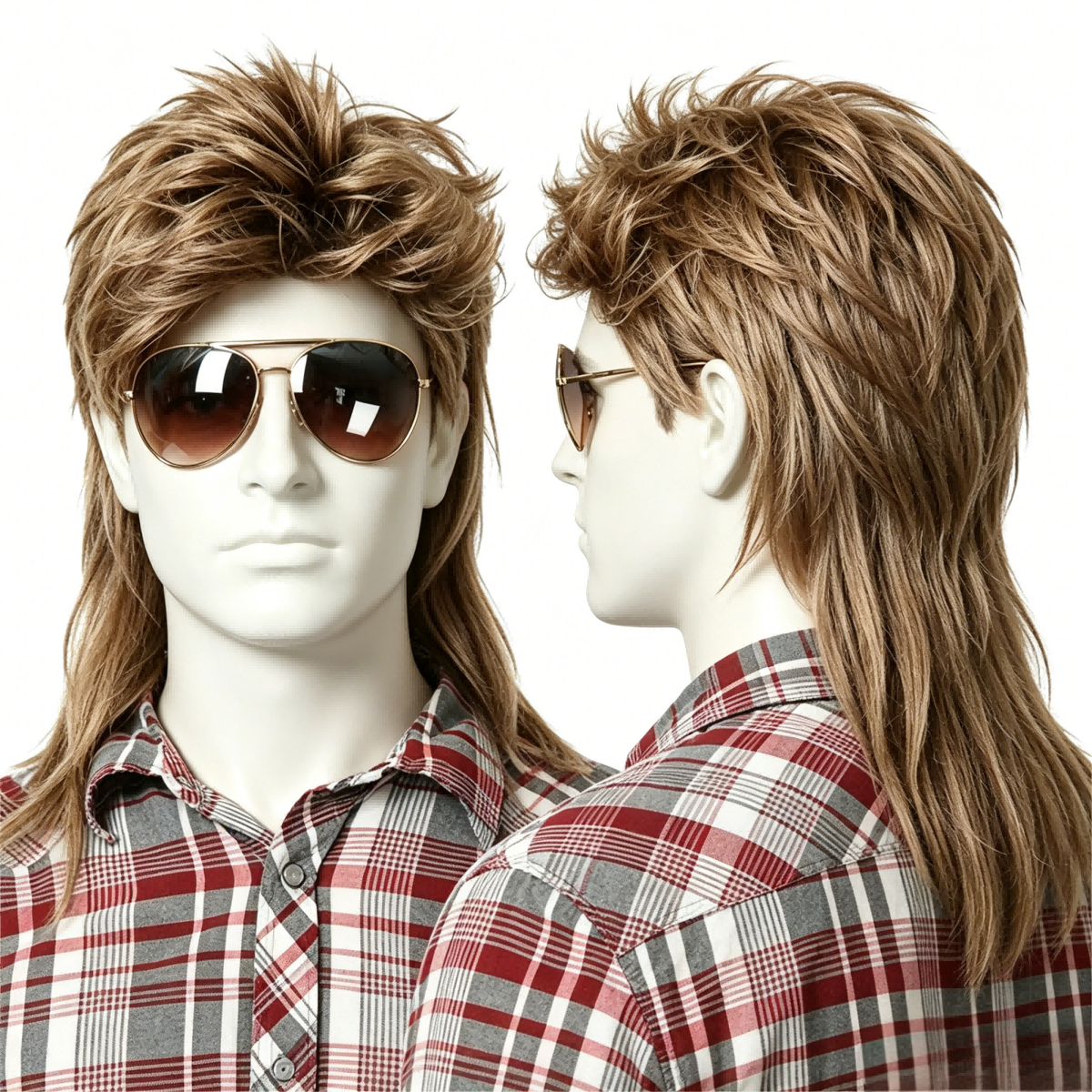 Retro Style Men Mullet Wig Cla - Men Accessories All 리뷰 및 가격
