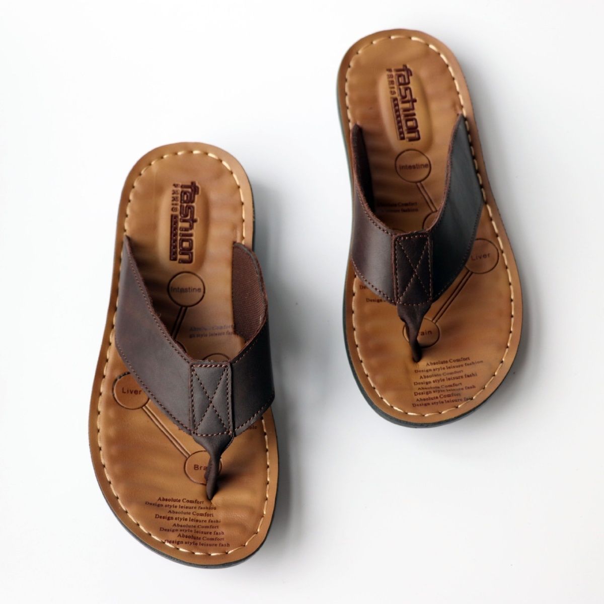 Summer Shoes Men Slippers Genu - Men'S Accessories Leather 리뷰 및 가격