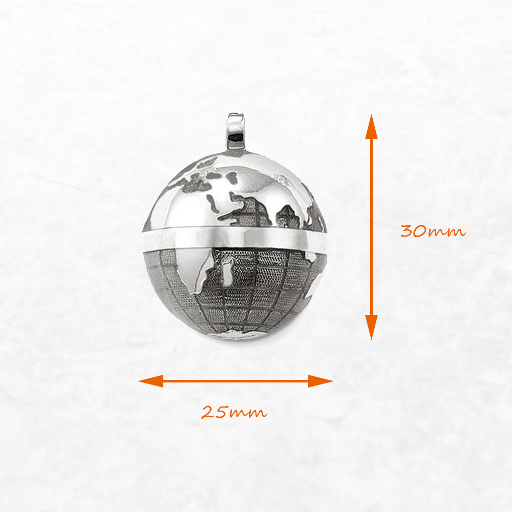 Pendant Gray Globe,Brand New F - Men'S Accessories Jewelry Brands 리뷰 및 가격