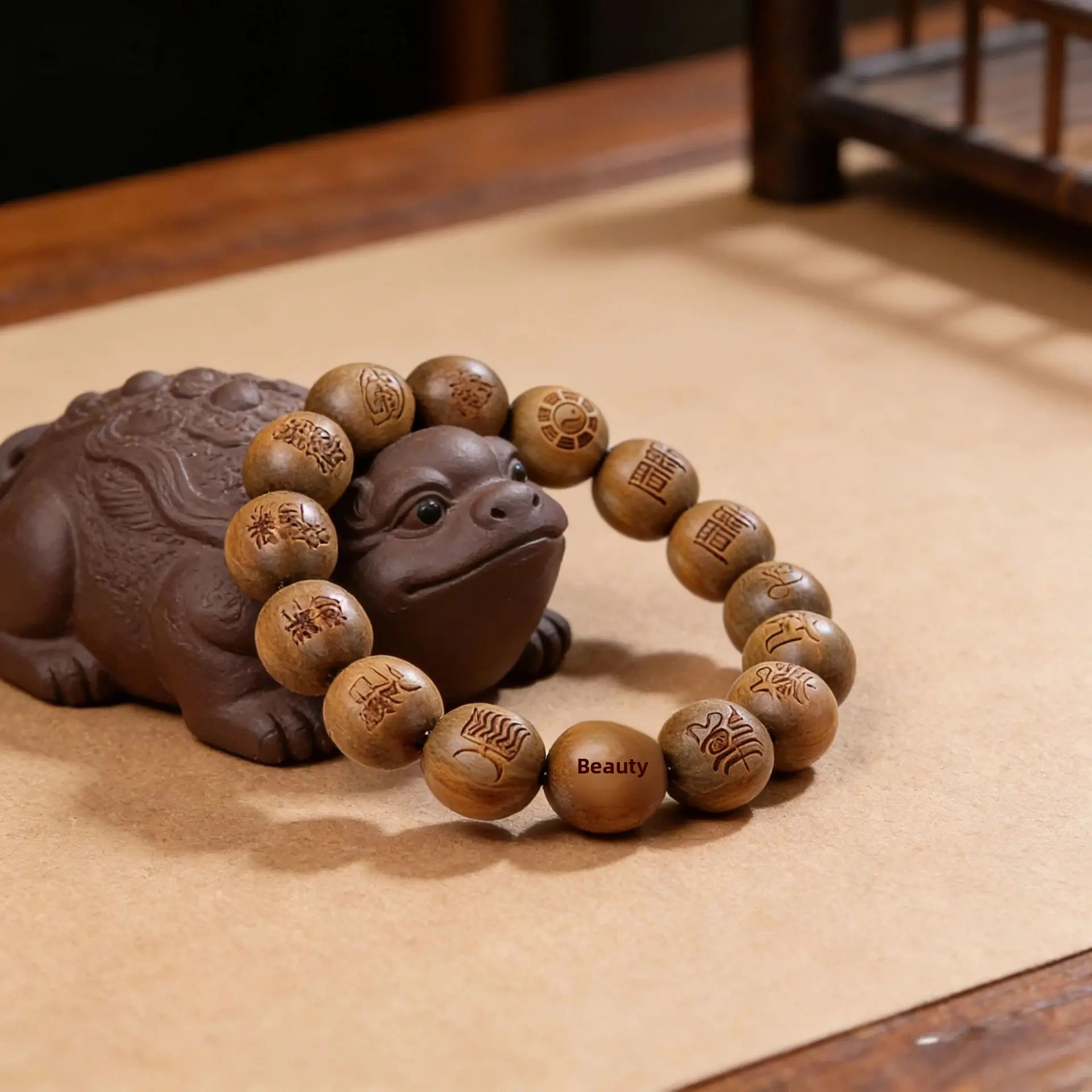 Lucky Luxury Green Sandalwood  - Bead Bracelet Men 리뷰 및 가격
