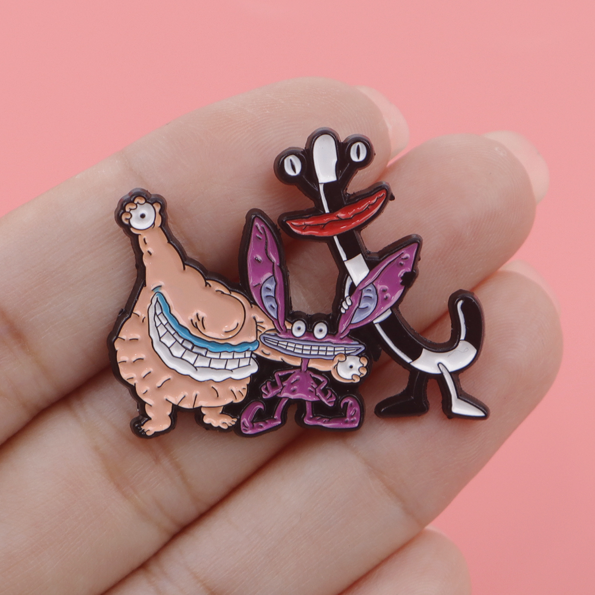 Cartoon Monster Enamel Pin Bad - Men'S Accessories And Jewelry 리뷰 및 가격
