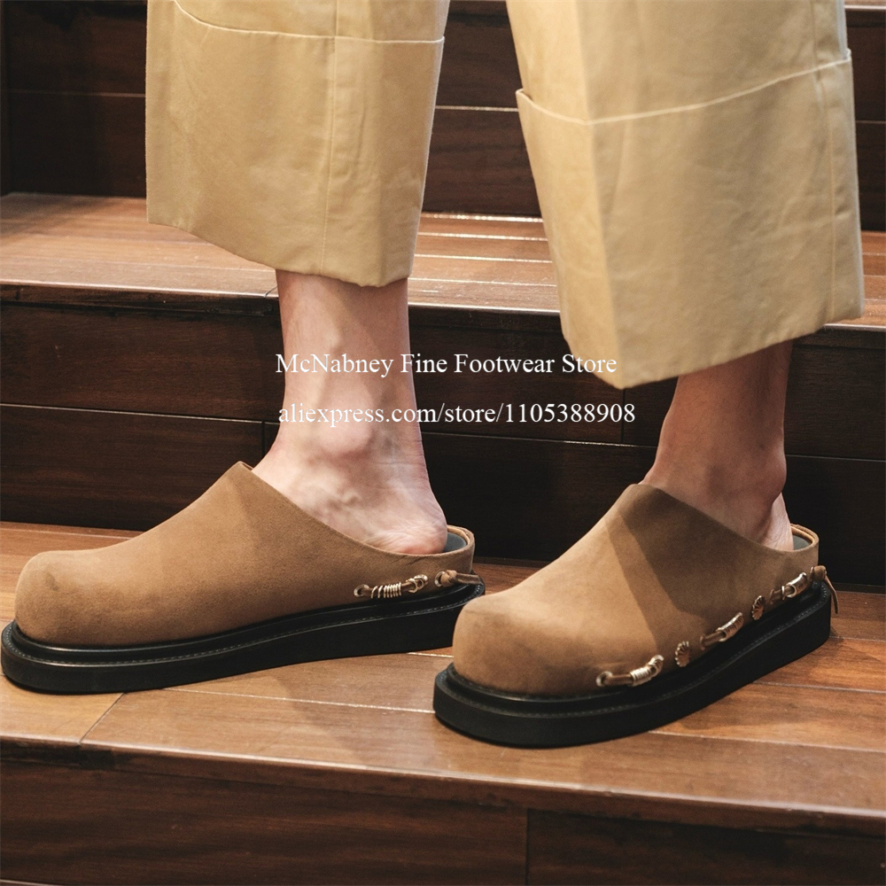 Fashion Men Suede Slip on Mule - Men Accessories To Wear 리뷰 및 가격