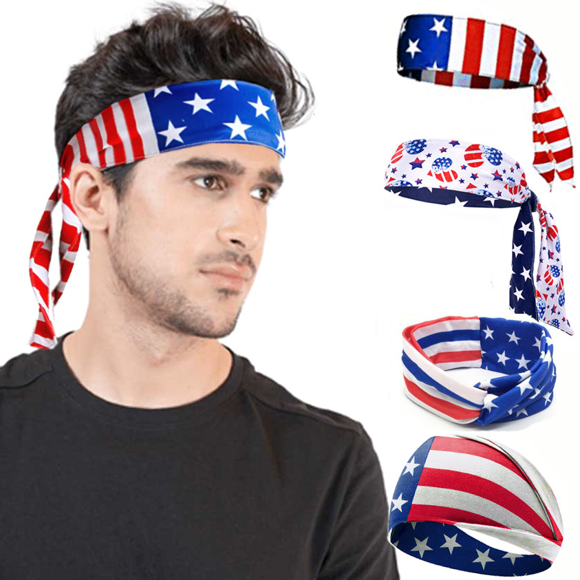 USA Flag Independence Day Hair - Men'S Yoga Accessories 리뷰 및 가격