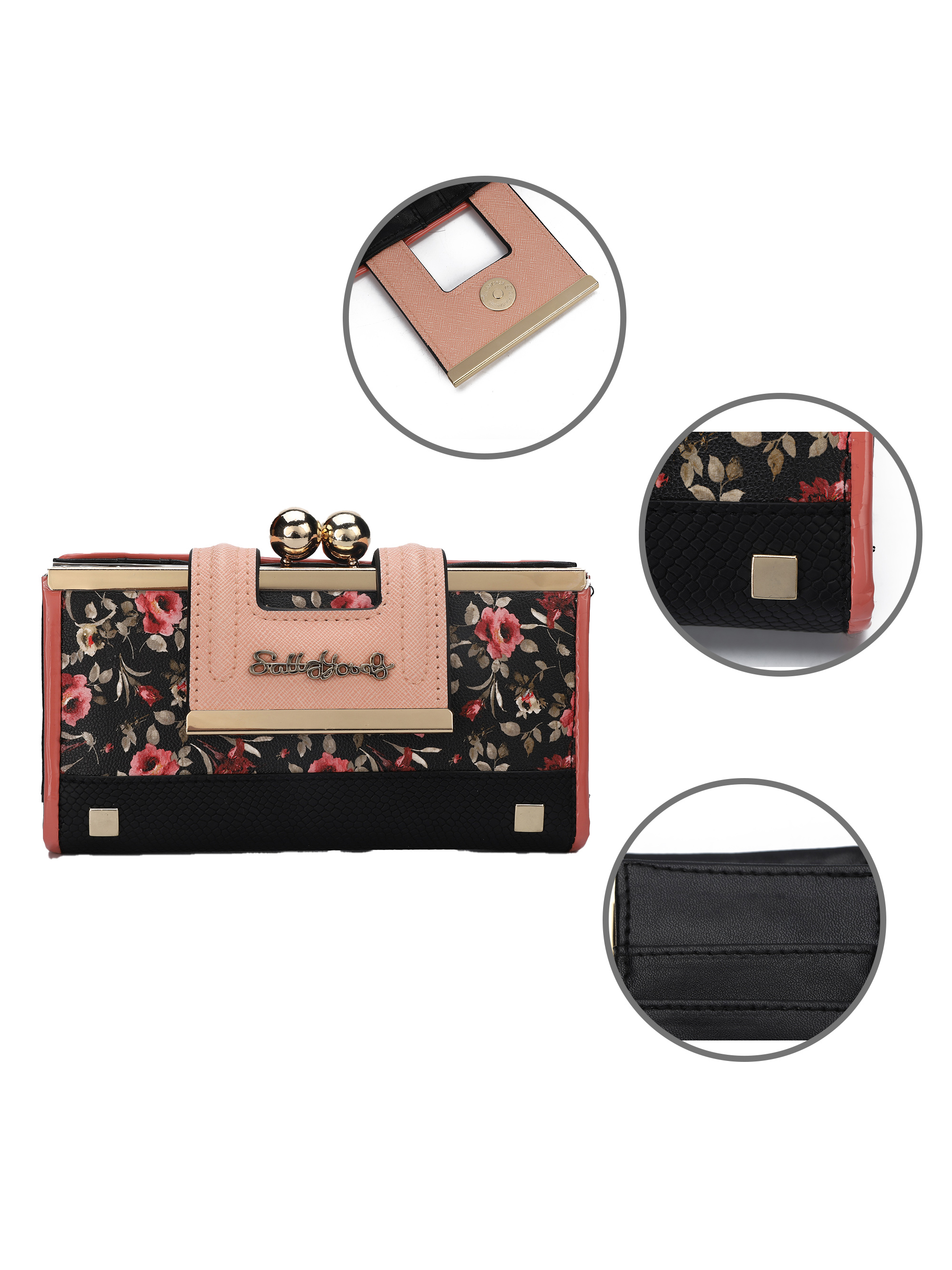 AFKOMST Women Floral Print Wal - Bifold Leather Wallet 리뷰 및 가격