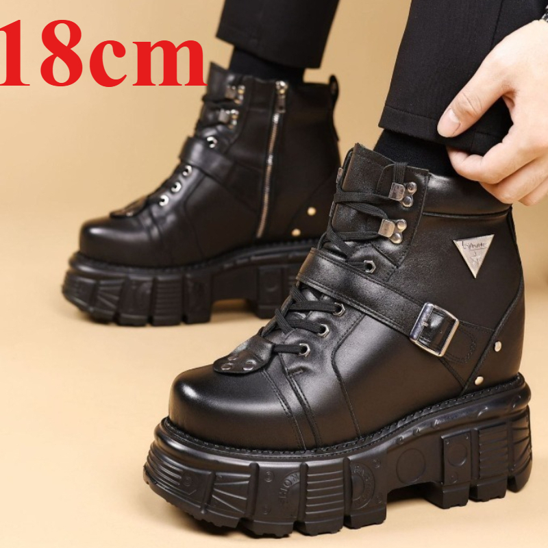 Genuine Leather Motorcycle Boo - Men'S Accessories Leather 리뷰 및 가격