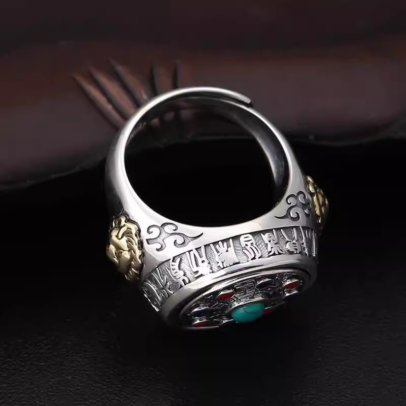 Ethnic Style Colored Enamel Ri - Men Accessories Ethnic 리뷰 및 가격