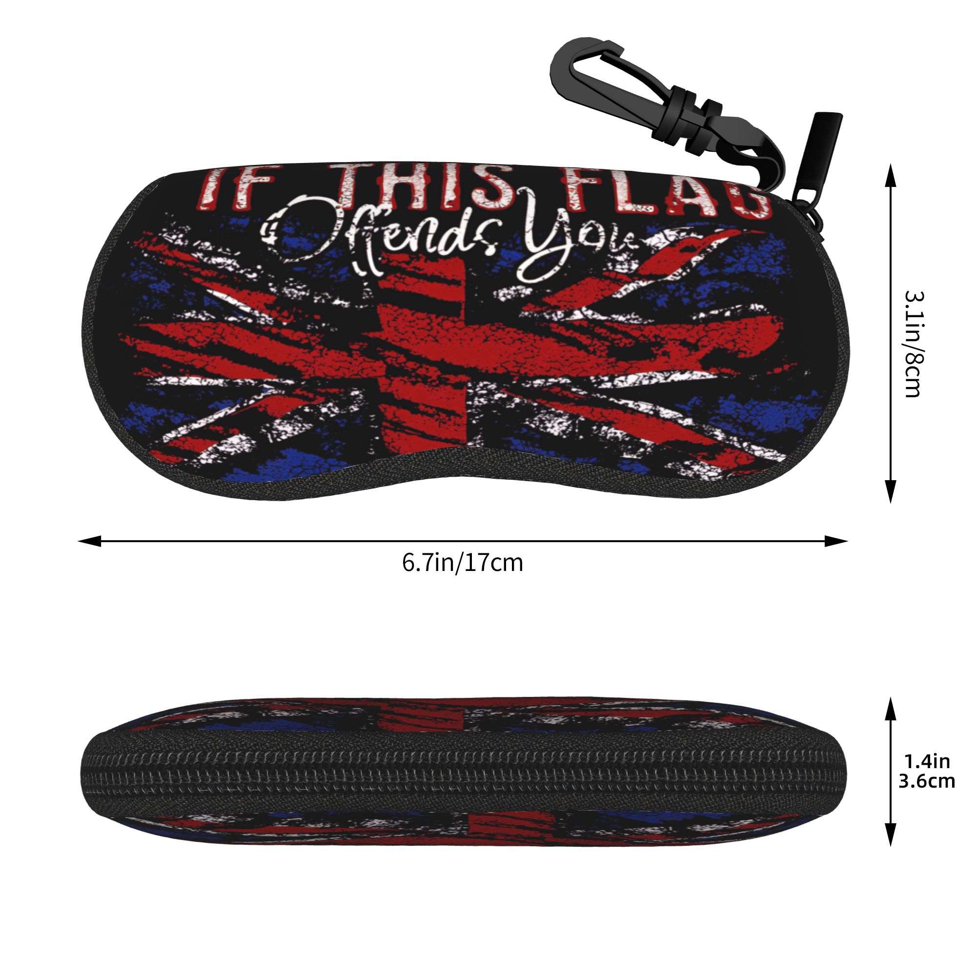 British flag UK Glasses Case M - Men'S Accessories Uk 리뷰 및 가격