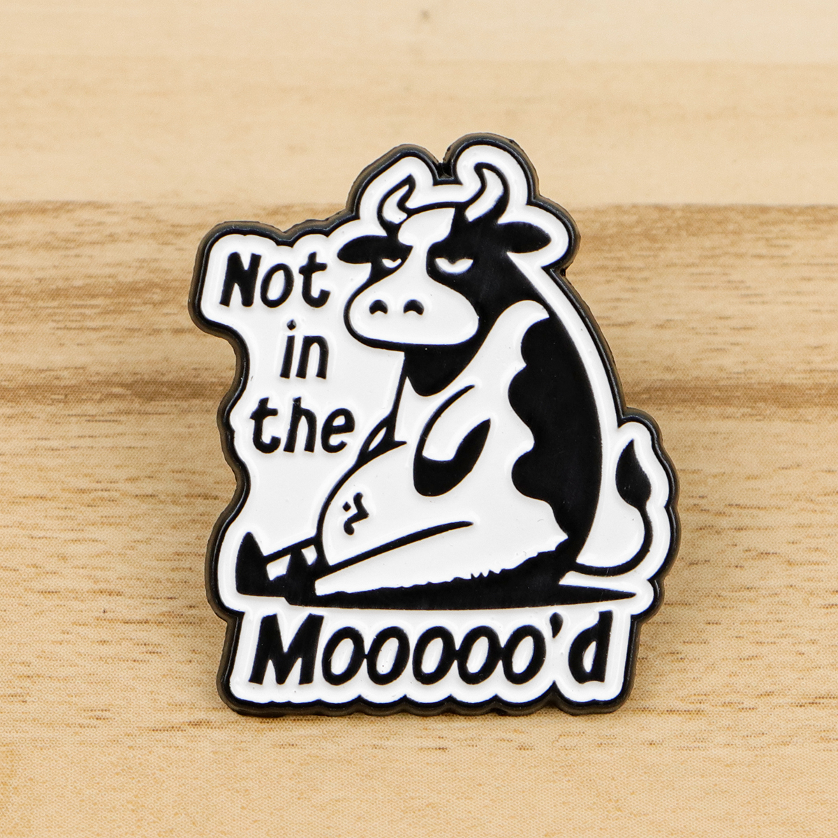 Cute Cow Enamel Pin Quote Badg - Men'S Accessories Quotes 리뷰 및 가격