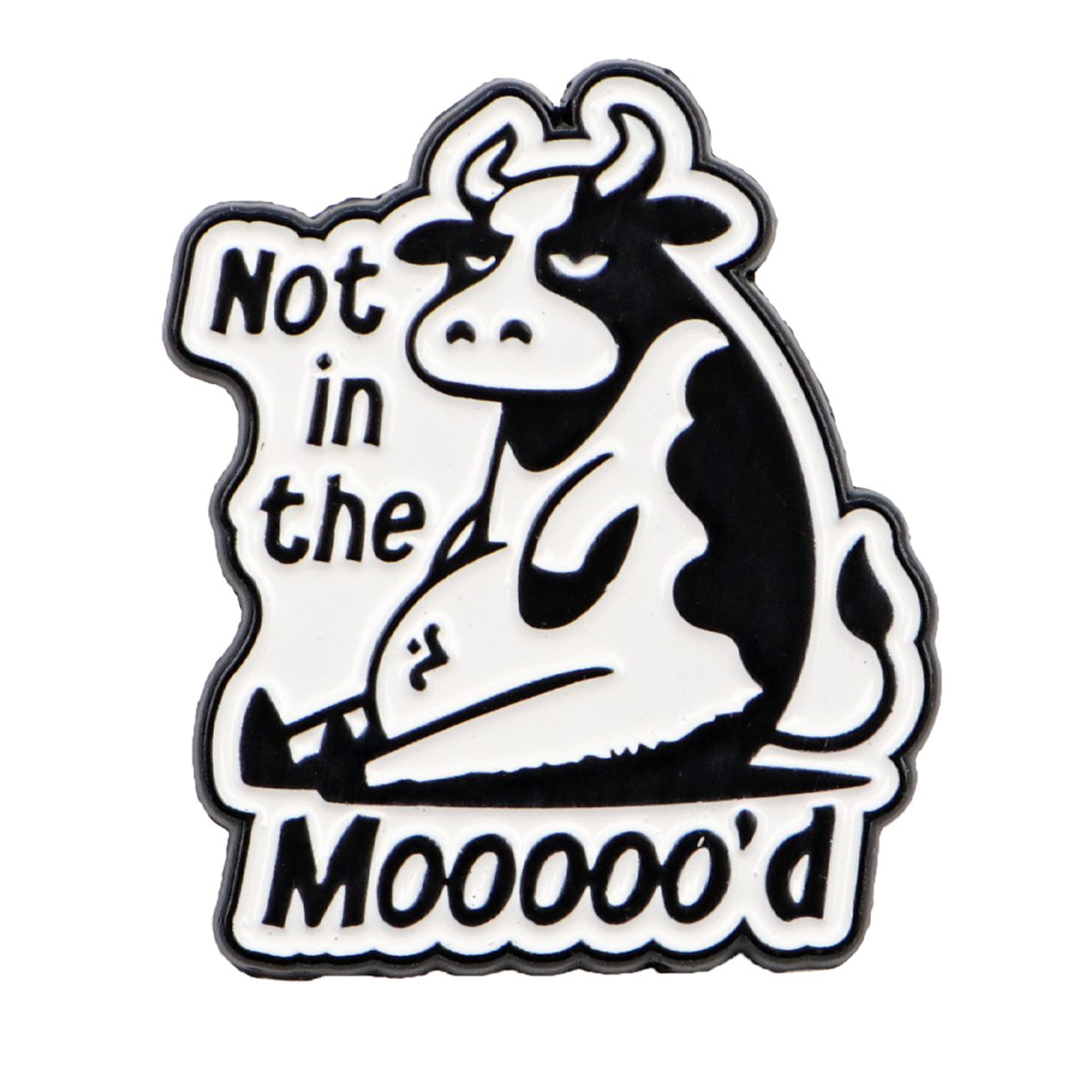 Cute Cow Enamel Pin Quote Badg - Men'S Accessories Quotes 리뷰 및 가격