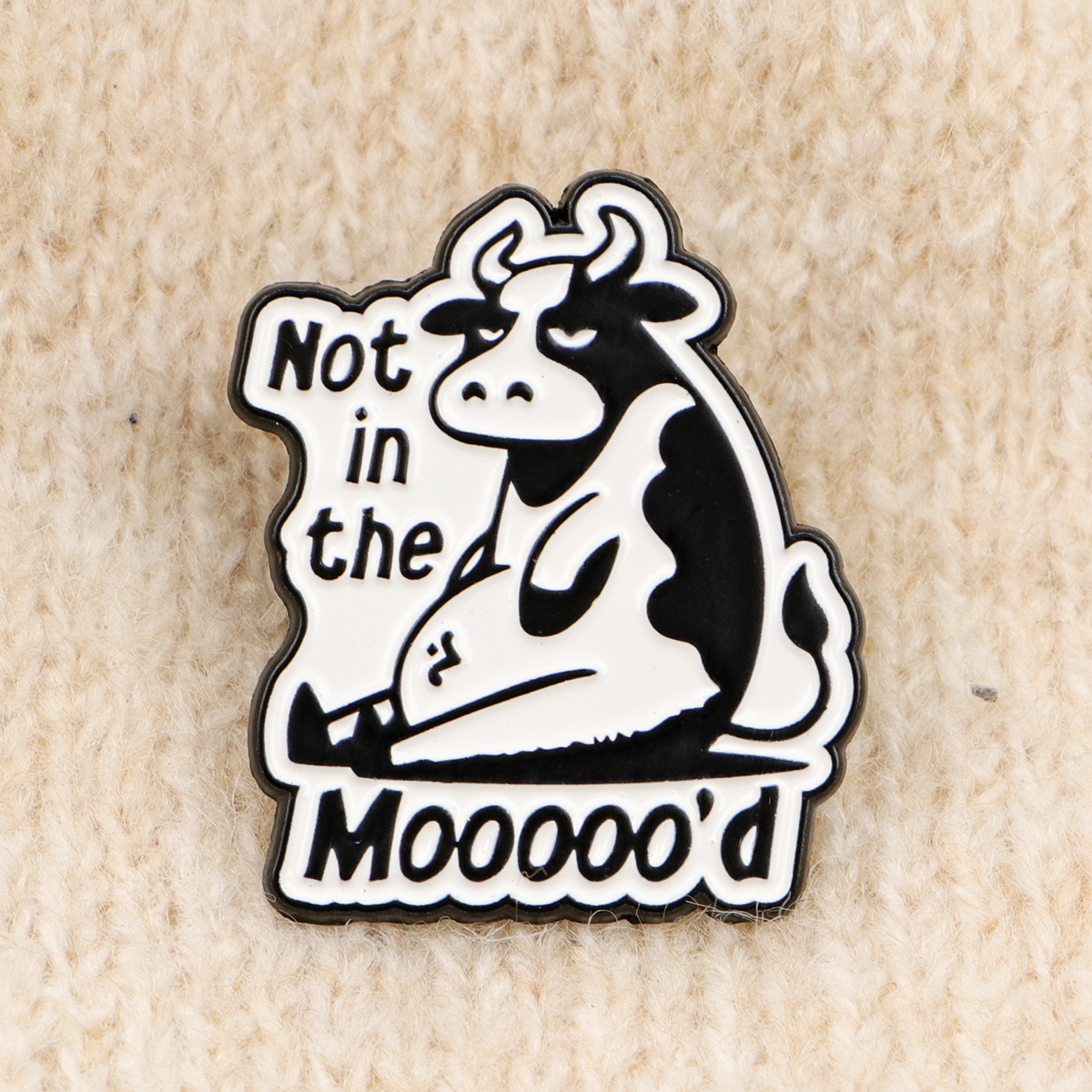 Cute Cow Enamel Pin Quote Badg - Men'S Accessories Quotes 리뷰 및 가격