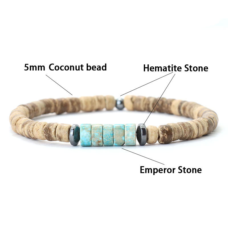 2Pcs Natural Coconut Husk Bead - Men'S Yoga Accessories 리뷰 및 가격