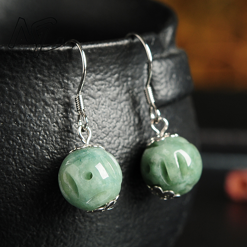 Natural Emerald Hollow Bead Ja - Men'S Accessories Drop Shipping 리뷰 및 가격