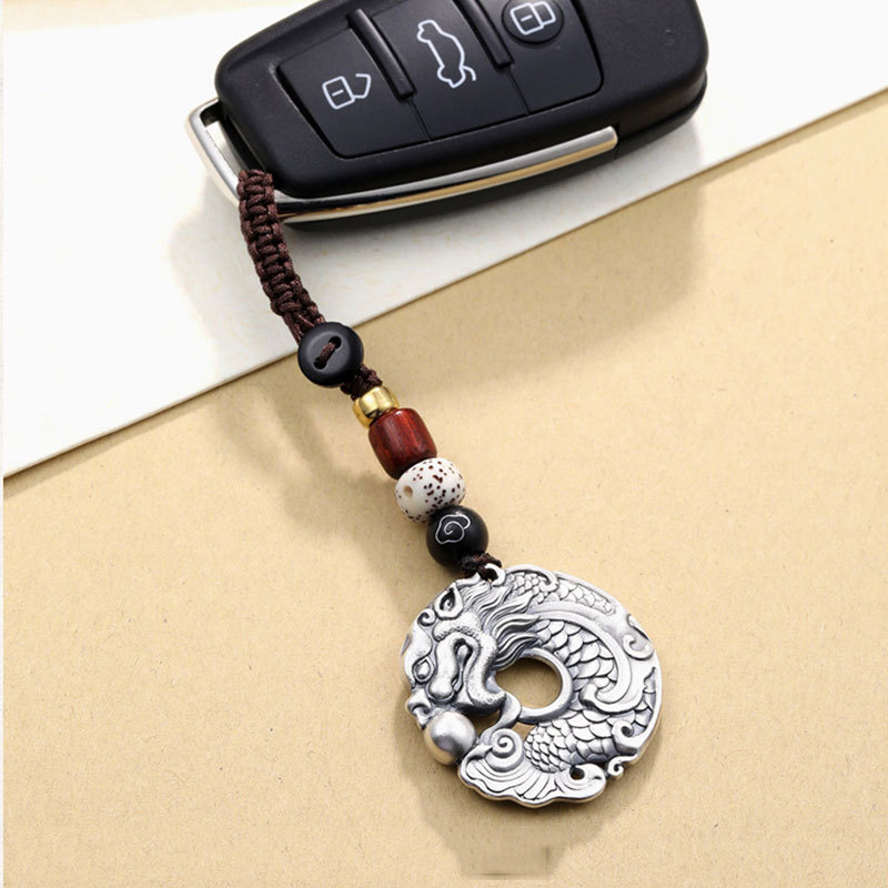 Retro ethnic style dragon fish - Men Accessories Ethnic 리뷰 및 가격