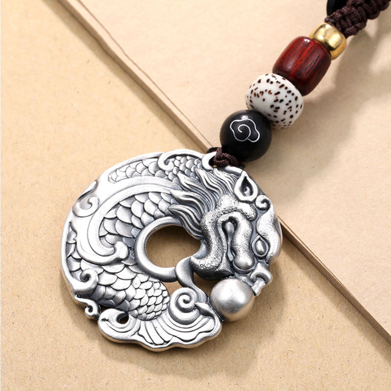 Retro ethnic style dragon fish - Men Accessories Ethnic 리뷰 및 가격