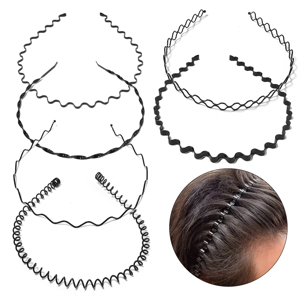6pcs/lot Black Hair Hoops Meta - Men Accessories Earrings 리뷰 및 가격