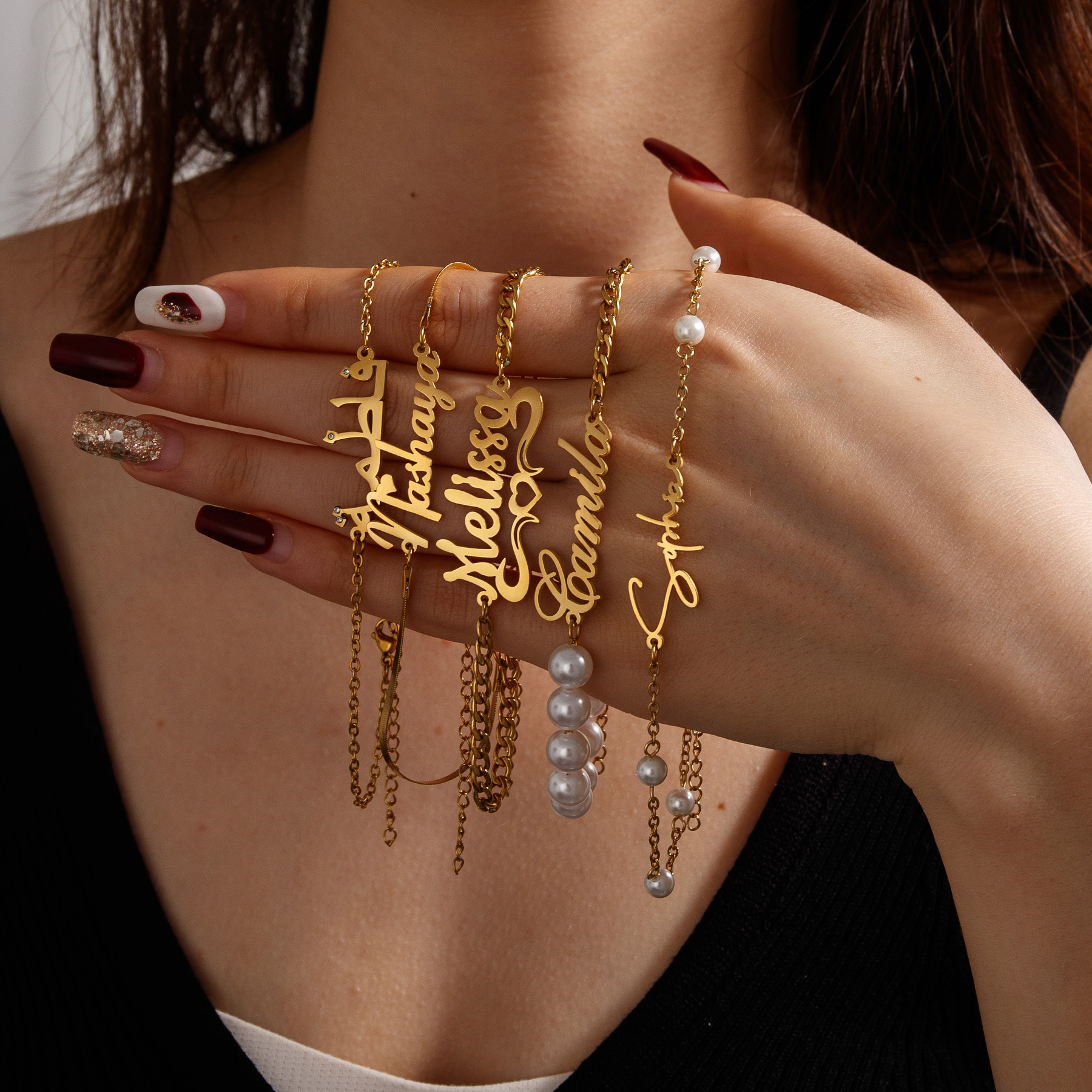 Atoztide Custom Name Necklace  - Bead Bracelet Men 리뷰 및 가격