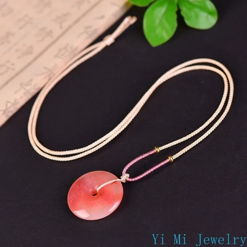 Natural Golden Jade Peach Blos - Men Accessories Ethnic 리뷰 및 가격