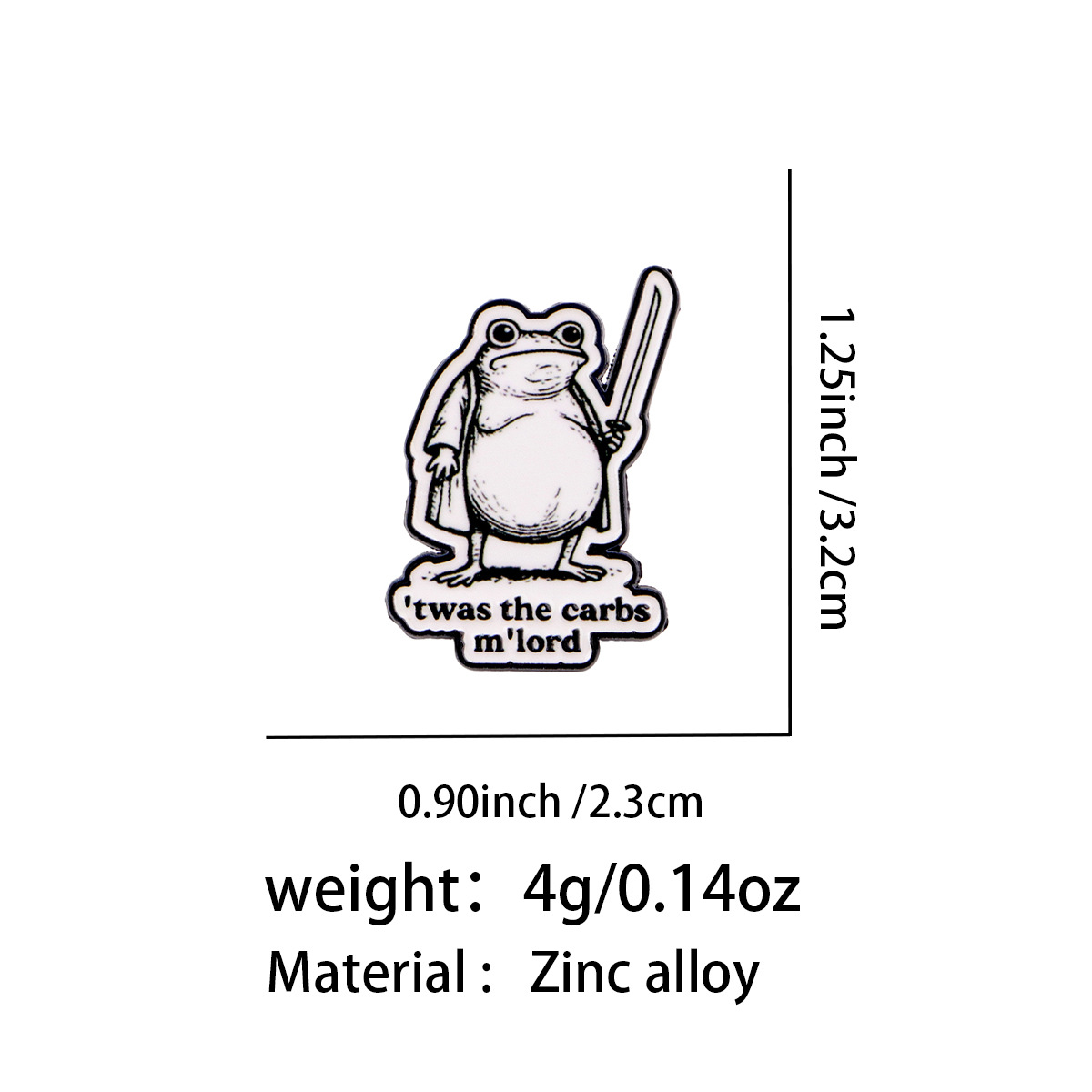 Enamel Pins Cat Frog Quotes Br - Men'S Accessories Quotes 리뷰 및 가격