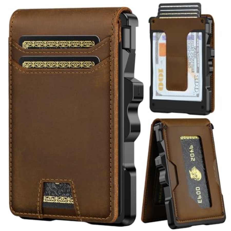 Genuine Leather Wallet for Men - Money Clip Slim 리뷰 및 가격