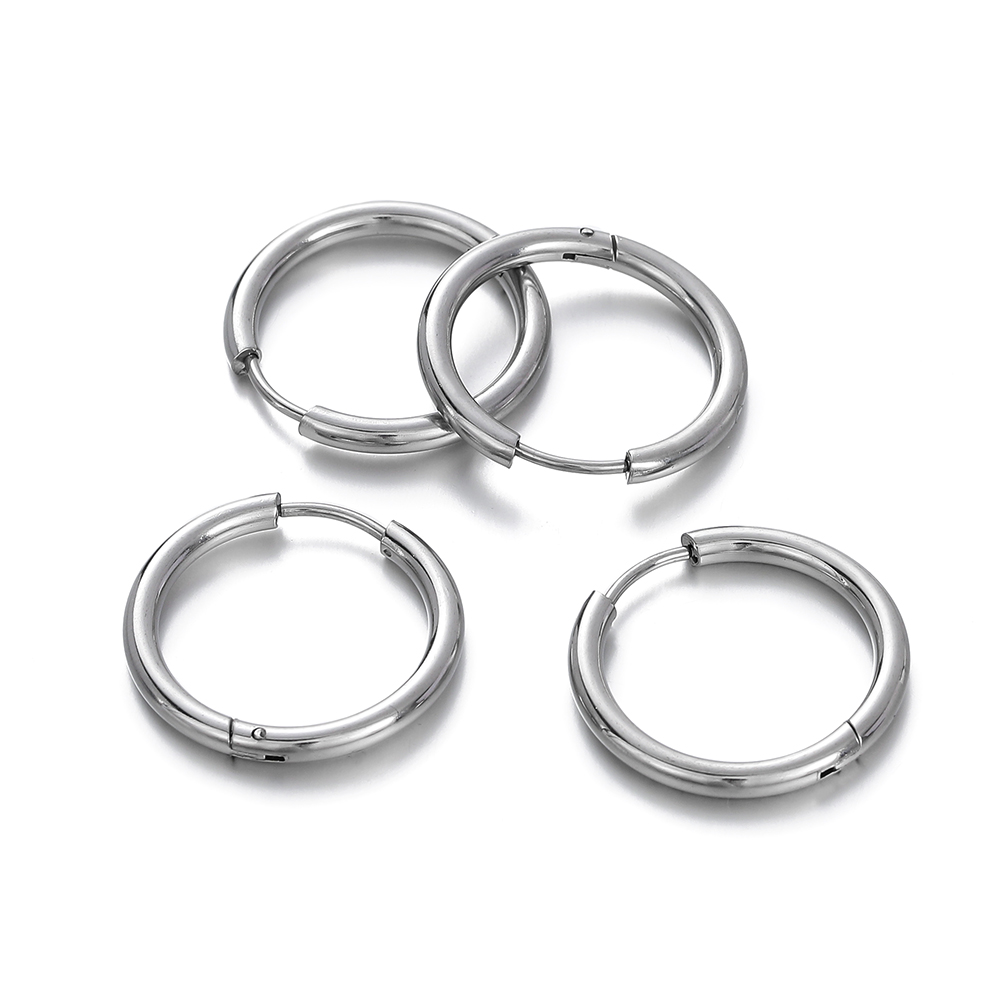 2 pcs 8/10/12/14/16/18mm Stain - Men Accessories Earrings 리뷰 및 가격