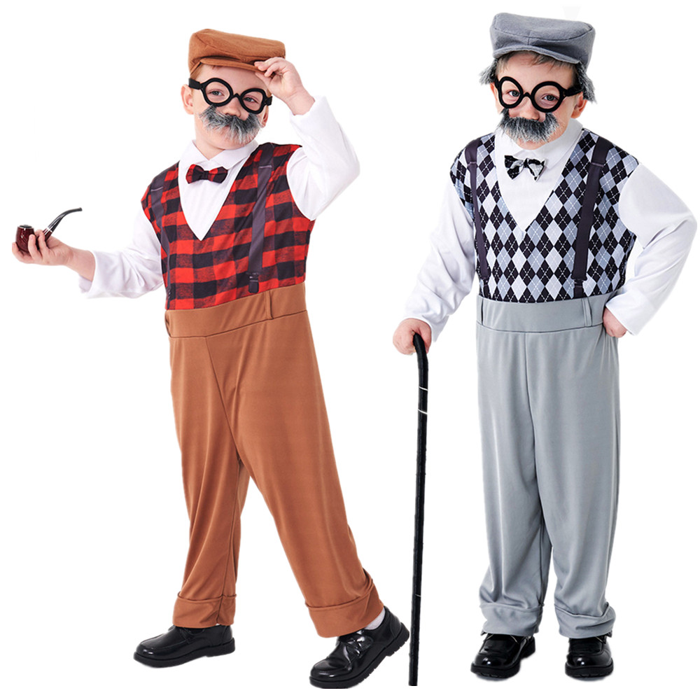 Halloween Cosplay Old Man Cost - Men Accessories Hat 리뷰 및 가격