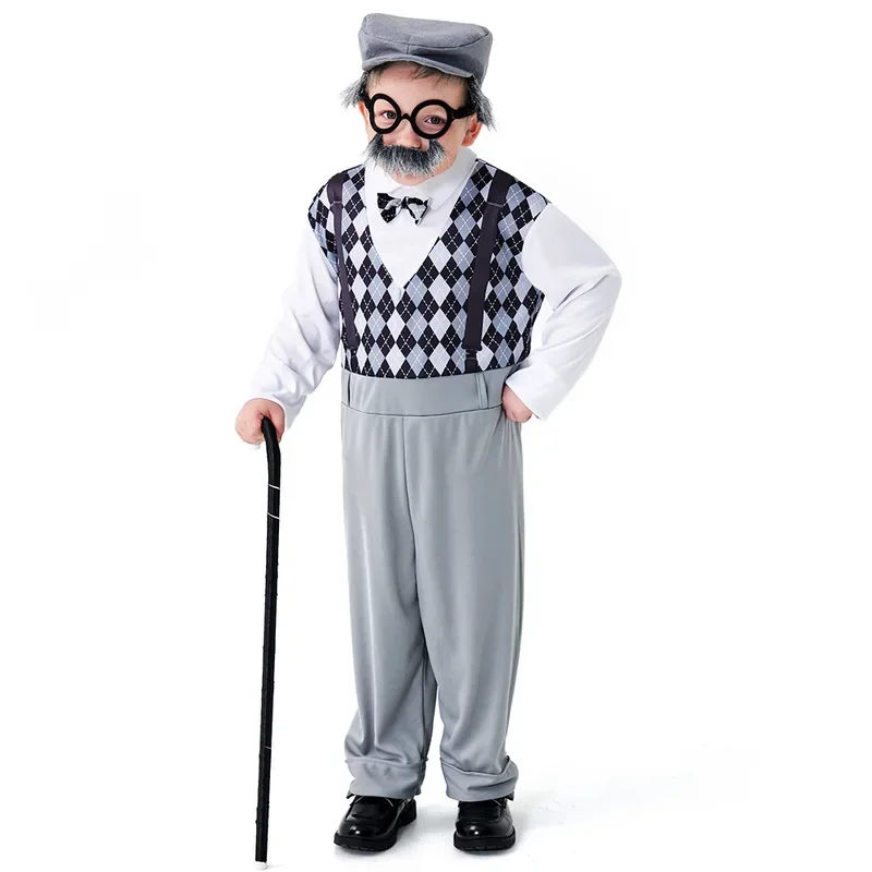 Halloween Cosplay Old Man Cost - Men Accessories Hat 리뷰 및 가격