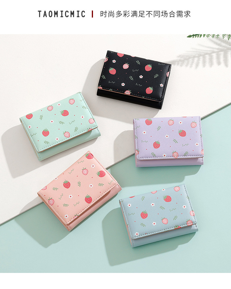 Cute Three-Fold Ladies Wallet  - Bifold Leather Wallet 리뷰 및 가격